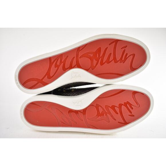 Christian Louboutin Bip Bip Orlato Flat Python Snakeskin High Top Sneaker 41 - Picture 14 of 14